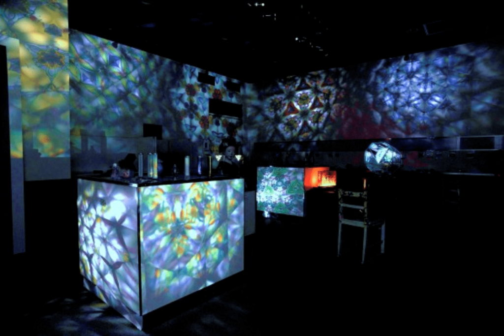 Lichtshow im Kaleidoskop-Museum