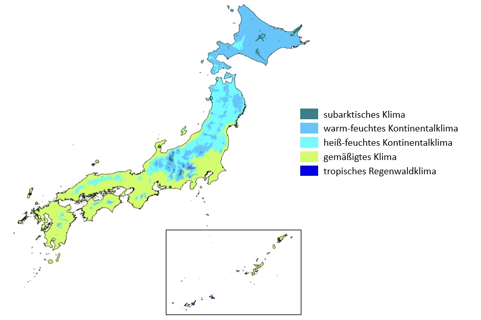 Klimazonen Japans