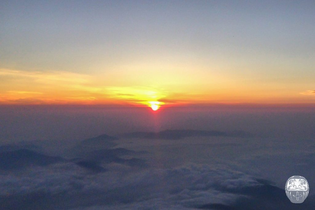 Sonnenaufgang vom Gipfel des Mount Fuji